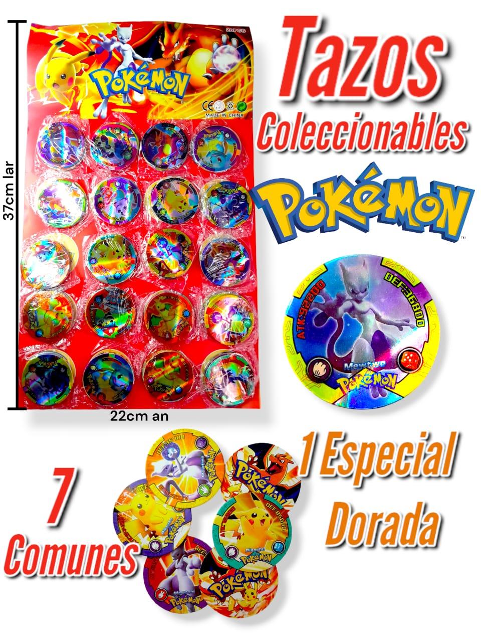 Set x 8 Tazos Pokemon 